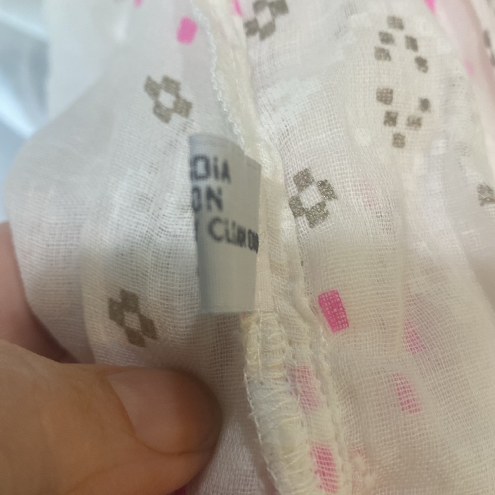Juliet Dunn White Mini Dress with Pink Embroidery - Picture 8 of 9
